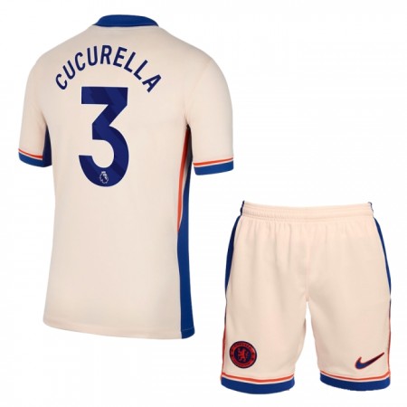 Camisolas Chelsea Cucurella 3 Criança 2º Equipamento Alternativa 2024-25 Manga Curta